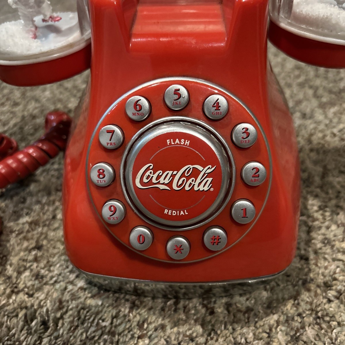 Coca-Cola 電話機スノードーム付き Vintage-Style Coca-Cola Snow Dome Phone (2001) - USED | eBay