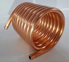 Spirale Kupferrohr 10x1mm aus 2,5m mit Innendurchmesse ca.80mm Wärmetauscher