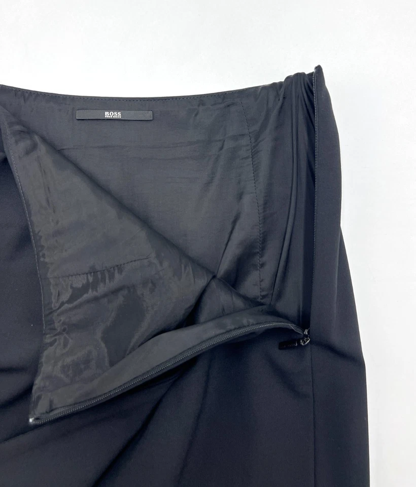 Mini falda negra 95 % lana Hugo Boss para mujer talla UK: 10 - W28 Foto 4 de 4