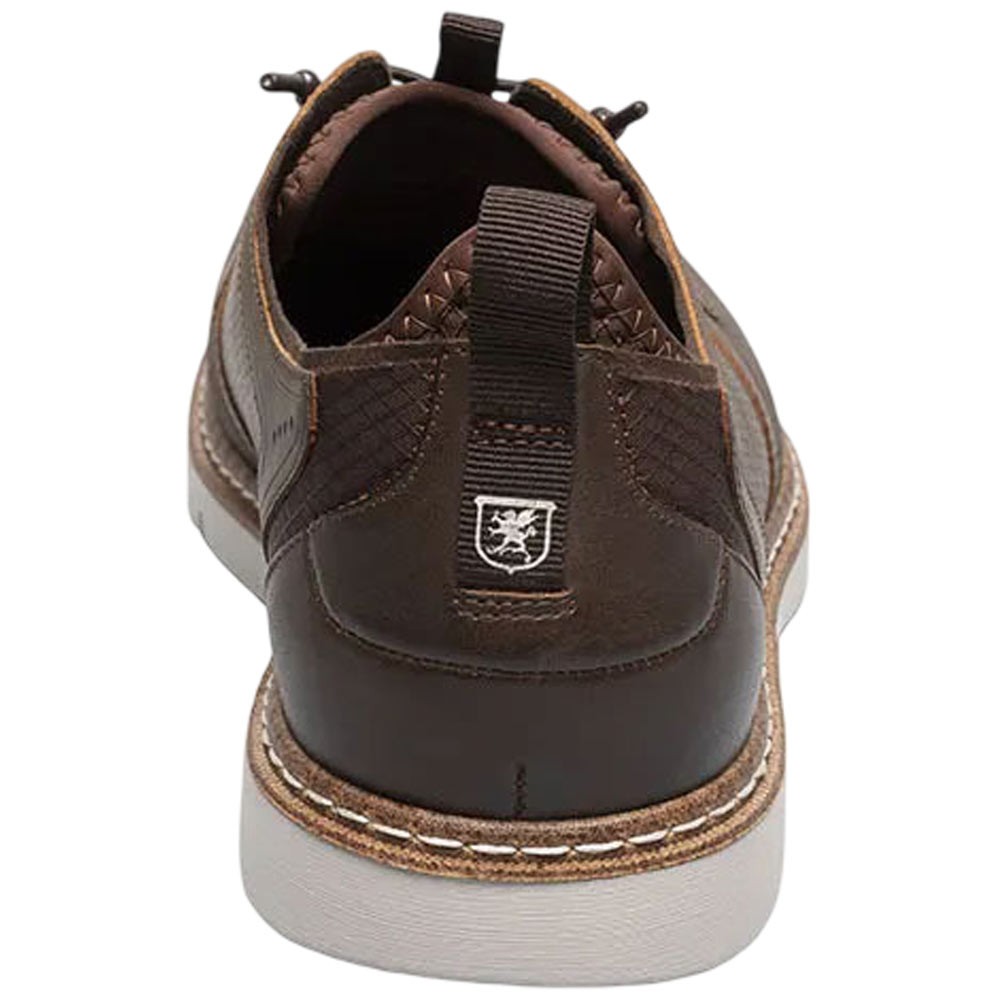 Stacy Adams Shoes Sync Plain Toe Elastic Lace Up Brown CH Size 15 — photo 2
