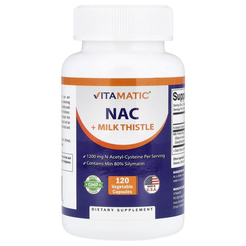 NAC + Milk Thistle, 120 Vegetable Capsules