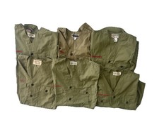 VTG Boy Scouts of America Shirts Lot of 6 BSA 1960s 1970s Short Sleeve No Collar