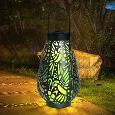 Afirst Solar Lanterns Outdoor, Hummingbird Hanging Solar Lights Waterproof De...