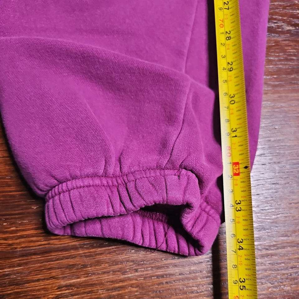 Forever 21 Pantone Women's Plum Purple Fleece Jogger SweatPants LARGE  - Image 2 of 4