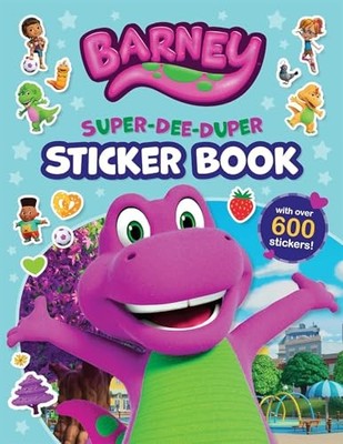 Barney: Super-Dee-Duper Sticker Book -  NEW Mattel 2025