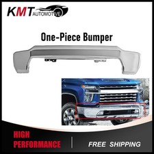 1-piece Chrome Front Bumper Face Bar For 2020-2023 Chevy Silverado 2500 3500 Hd