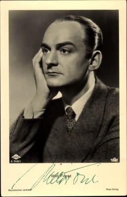 Postcard actor Willi Forst, portrait, Tobis film, Ross Verlag a... - 4062369