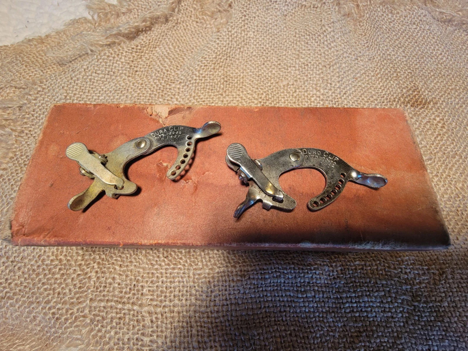 35 Vintage Antique DURO CLIP pat. 1-20-20 Hair Curling CLAMPS.