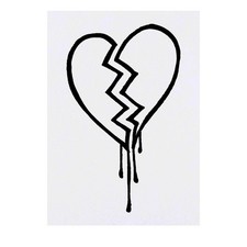 'Broken Heart' Temporary Tattoos / Transfers TO00018151 
