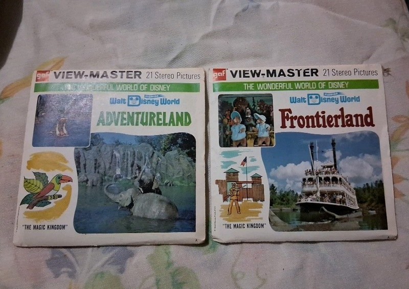 Vintage Lot Of 2 Disney Frontier Land/Adventure Land View Master 3 Reels Each