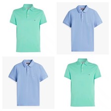 Tommy Hilfiger Mens Polo Shirts Core 1985 Regular Fit Polo Cotton Golf T Shirts