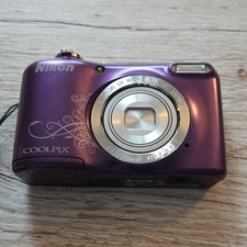 Nikon COOLPIX L27 16.1MP Compact Camera Purple 5x Zoom 2.7in LCD