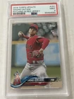 2018 Topps Update Series SHOHEI OHTANI PSA 9 #US1 Pitching, Red Jersey ROOKIE