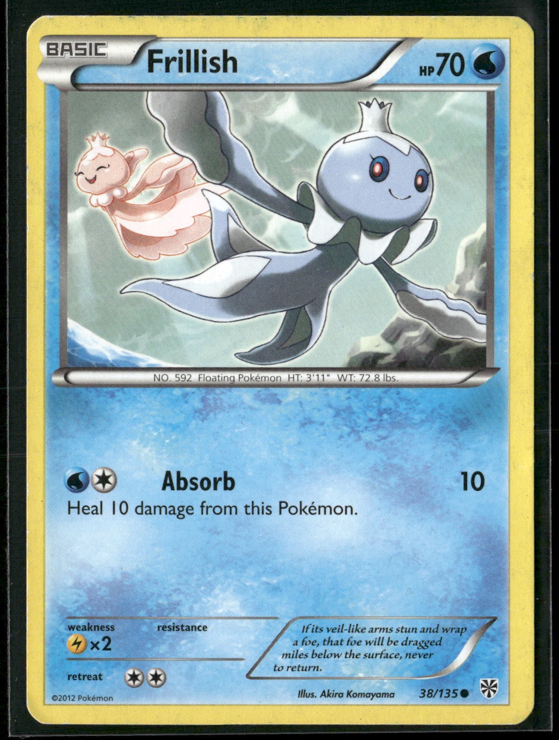 Frillish 38/135 Common Plasma Storm Pokemon Heavily Played