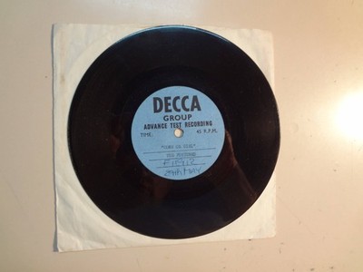 FORTUNES: Come On Girl 2:10-U.K.7'' 64 Decca Group Advance Test Recording Acetate