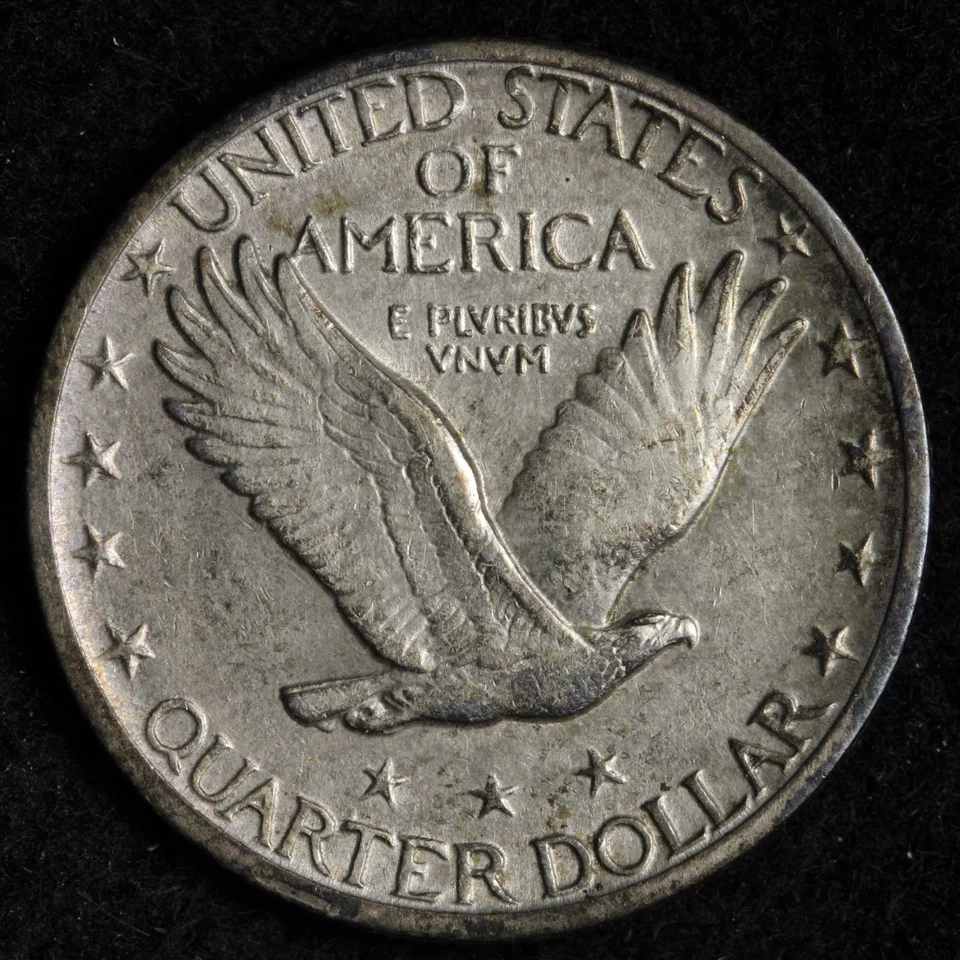 1917-S TYPE 2 Standing Liberty Silver Quarter AU++ E317 QOCMA - Image 2 of 2