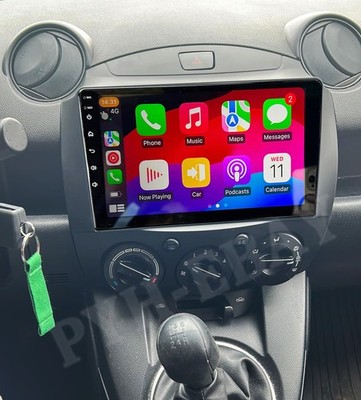 Für Mazda 2 2007-2013 9'' Apple Carplay Android 15 Autoradio GPS Navi WIFI SWC BT