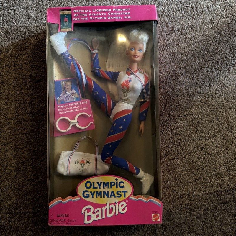 Mattel Barbie Olympic Gymnast Doll 1996 Atlanta