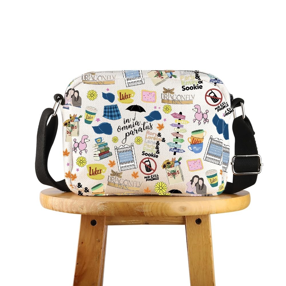 Luke's Diner Merch TV Show Inspired Gift Stars Hollow Fans Crossbody Bag