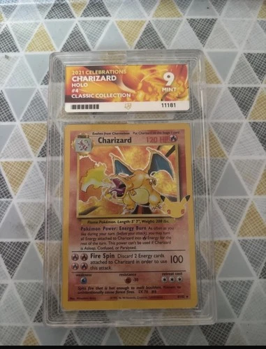 Pokémon TCG Charizard Celebrations Holo Card 4/102 ACE 9