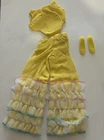 Vintage Mattel Barbie #1687 Caribbean Cruise Yellow Jumpsuit w/ Flats