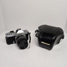Read - Nikon Nikkormat FT2 35mm Camera w/ Nikkor 50mm f2 Lens  Case - Tested