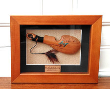 New Zealand Wahaika Maori Patu Club Native Carved Wood + Paua Shell Inlay Boxed