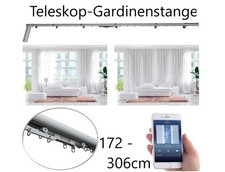 NEU Teleskop Gardinenstange elektr Antrieb WLAN App für Fenster Balkon Haus Raum