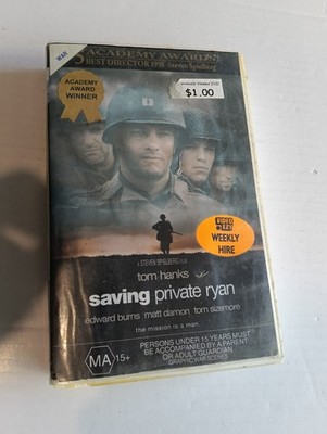 Saving Private Ryan Big Box 1999 VHS Video Ex-Rental CiC Rare Version 