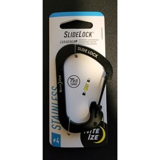 Pk of 3 Nite Ize-Slide Lock Stainless Locking Carabiner Clip 4 -lack CSL4-01-R6