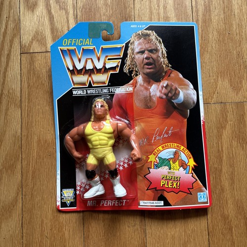 WWF Hasbro Mr PERFECT Curt Hennig Series 3 Blue Ca...