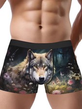 Wild Wolf Design 3D Print Boxer Briefs