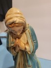 Vintage Chalk ware Nativity Figurine Mary Kneeling, 8" Tall 12inch scale — photo 6