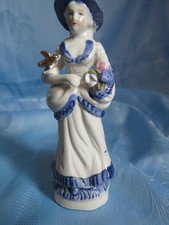 Vintage Porzellan Figur &ndash; Elegante junge Edelfrau im Rokoko Stil &ndash; Handbemalt