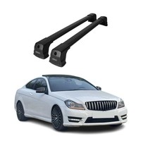 DachträGer GepäCkträGer FüR Mercedes C Klasse C204 Coupe 2011-2014 Alu Schwarz