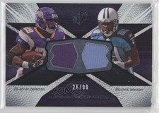 2008 SPx Winning Combos Numbered to 99 26/99 Adrian Peterson Chris Johnson b6s