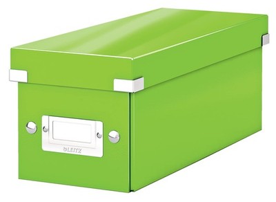 Leitz 60410054 CD Storage Box, Click and Store Range, Green CD Green