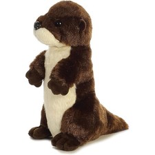 Aurora  Mini Flopsie  River Otter Standing  8 Inch Stuffed Animal Plush
