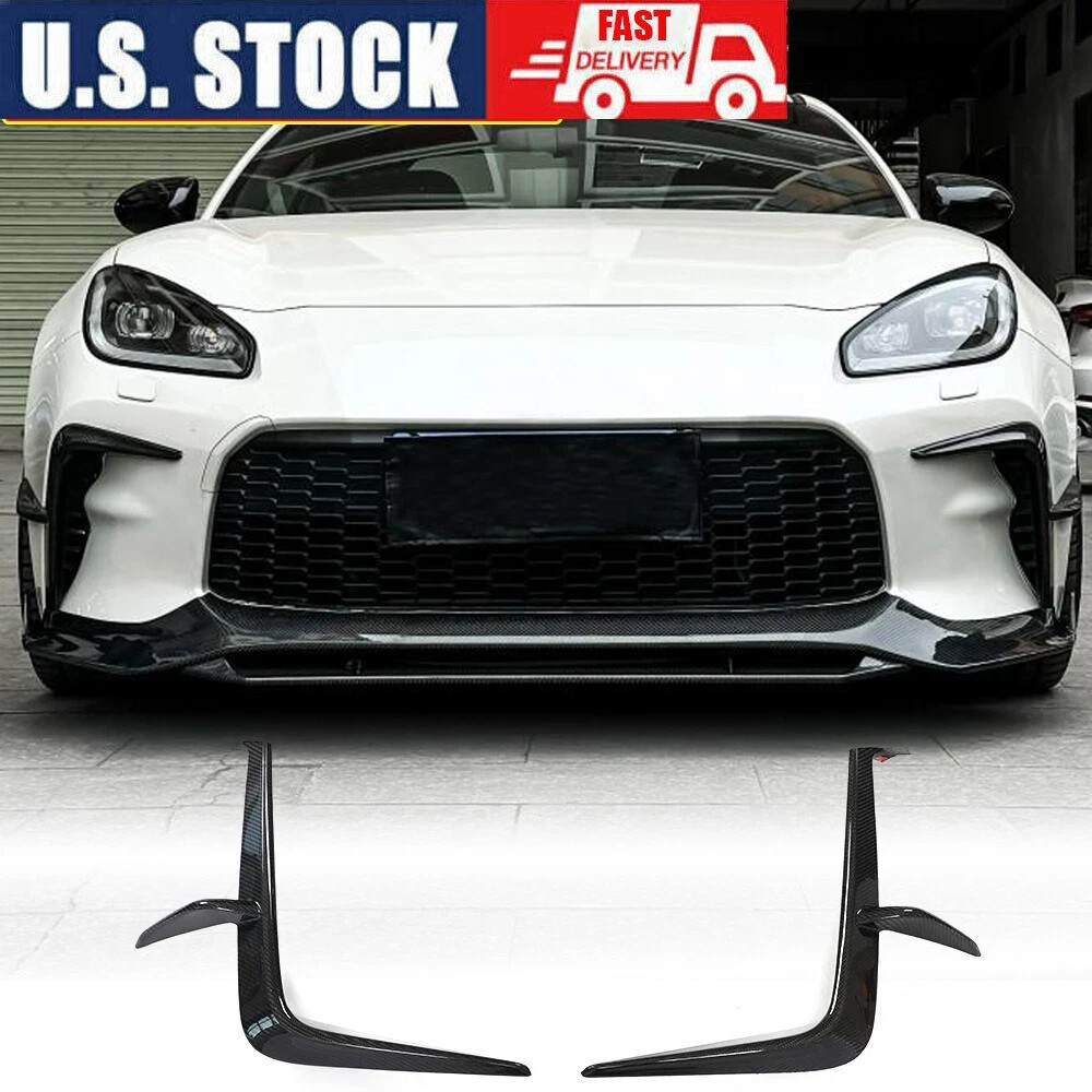 For Toyota GR86 Subaru BRZ 2022+ REAL CARBON Front Bumper Canards