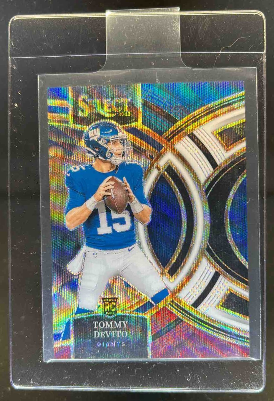 2023 Select Tommy DeVito RC Tri Color Prizm Premier Level #156/225 Giants