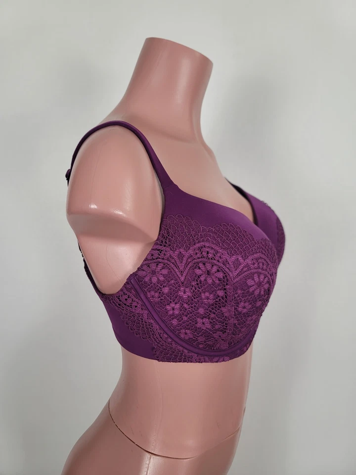 Victoria's Secret Lined Demi T Shirt Padded Lined Bra 36DDD Sexy Underwire - Image 3 of 4