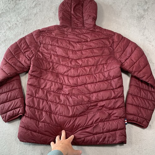 Giacca Joules uomo media rossa puffer con cappuccio vai a imbottita costine porto escursionismo passeggiata - Foto 11 di 18