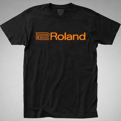 Roland T SHIRT synthesizer synth keyboard instrument effect tee logo music boss