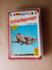 Militärflugzeuge - Quartettspiel -alt -von  FX Schmid Nr. 53022  -sehr schön