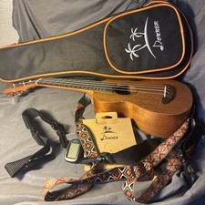 Donner Soprano Ukulele Beginner Kit With Complete Accessories, Case