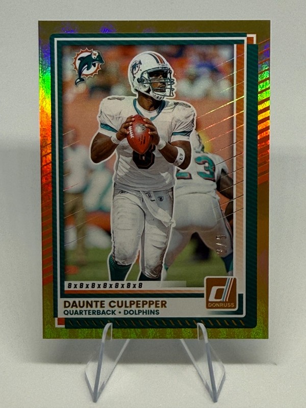 Daunte Culpepper Panini Donruss Gold /8 8x8x8x8x8x8x8 2025