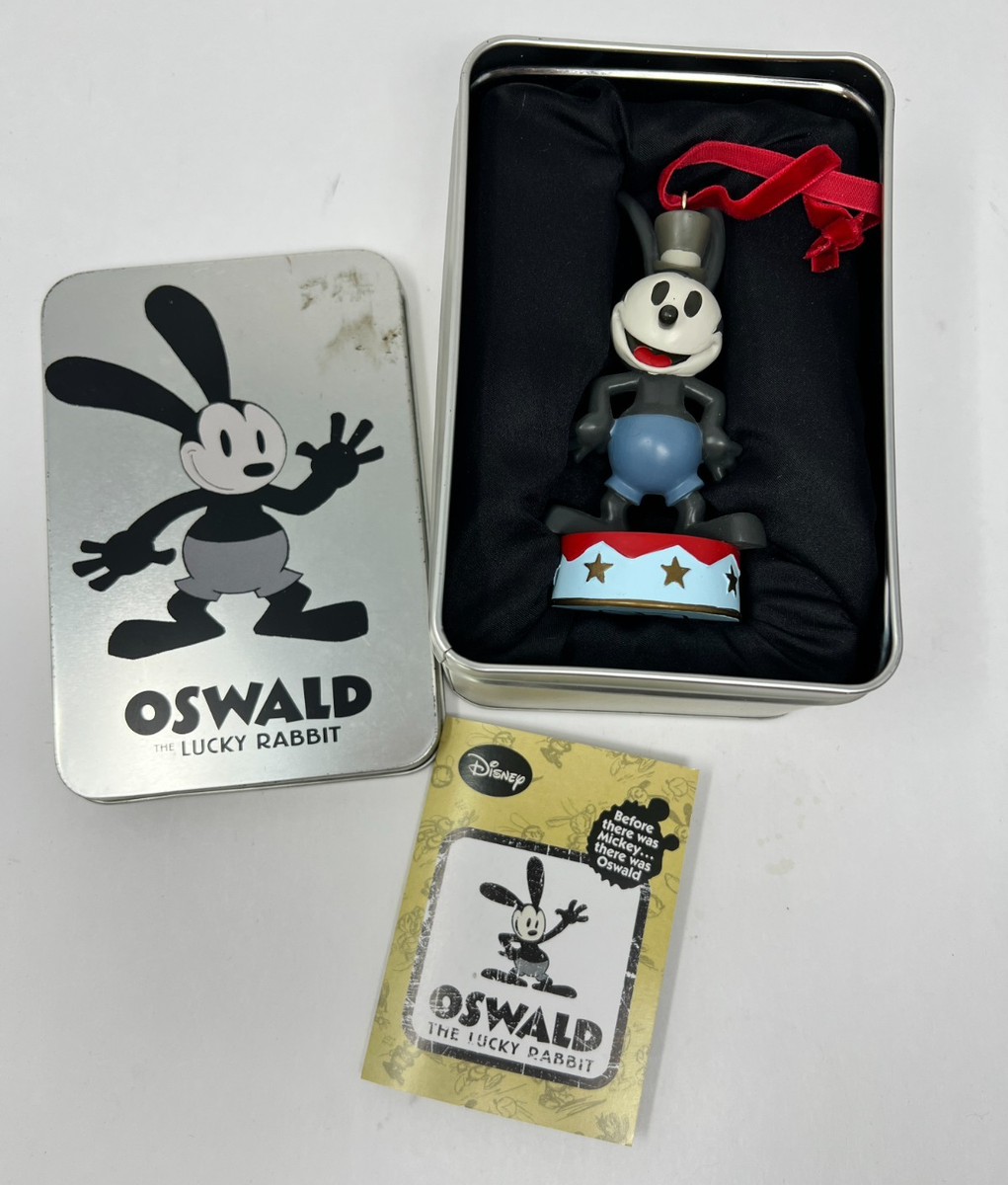 OSWALD the LUCKY RABBIT ORNAMENT - IN TIN BOX - DISNEY STORE