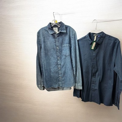 Artefact/Cheap Monday,Men,2 Casual Shirts $16Each,Blue,Sz L,Long Sleeve,Buttons!