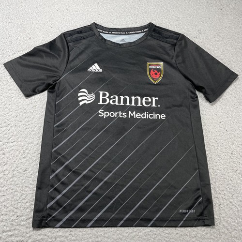 Phoenix Rising FC Jersey Boys Medium Black USL Soccer Aeroready 12 Adidas