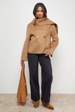 Oasis Chocolate Coat Womens Daywear Jackets & Coats